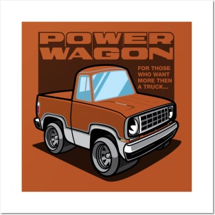 Dark Bronze Iridescent - Power Wagon (White Base) Posters and Art